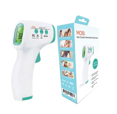 #ad MOBI 70113 Non Contact Forehead Thermometer with Fever Indicators and Object $11.05