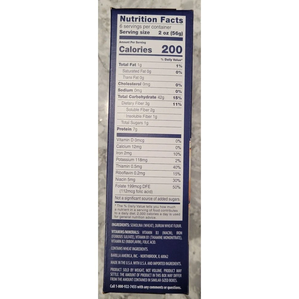 Pasta Barilla Snowfall Edición Limitada Vacaciones 12 OZ - Lote de 8 - ENVÍO EL MISMO DÍA Foto 3 de 4