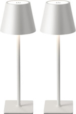 KDG 2 Pack Cordless Table Lamp, Portable LED Desk Lamp, 5000Mah Battery Operated