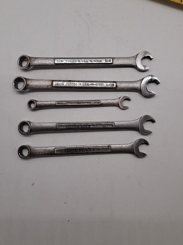 Craftsman Quick Wrench Lot 5 pc 2- Metric 3- Standard VA Series USA Vintage tool - Picture 9 of 9
