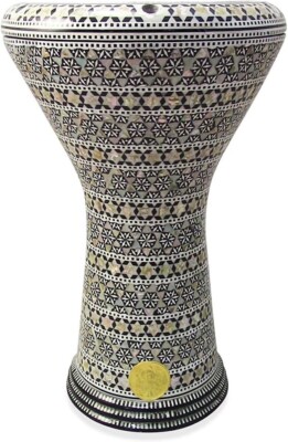 New! Gawharet El Fan Classic 17'' Mother of Pearl Darbuka Drum Percussion