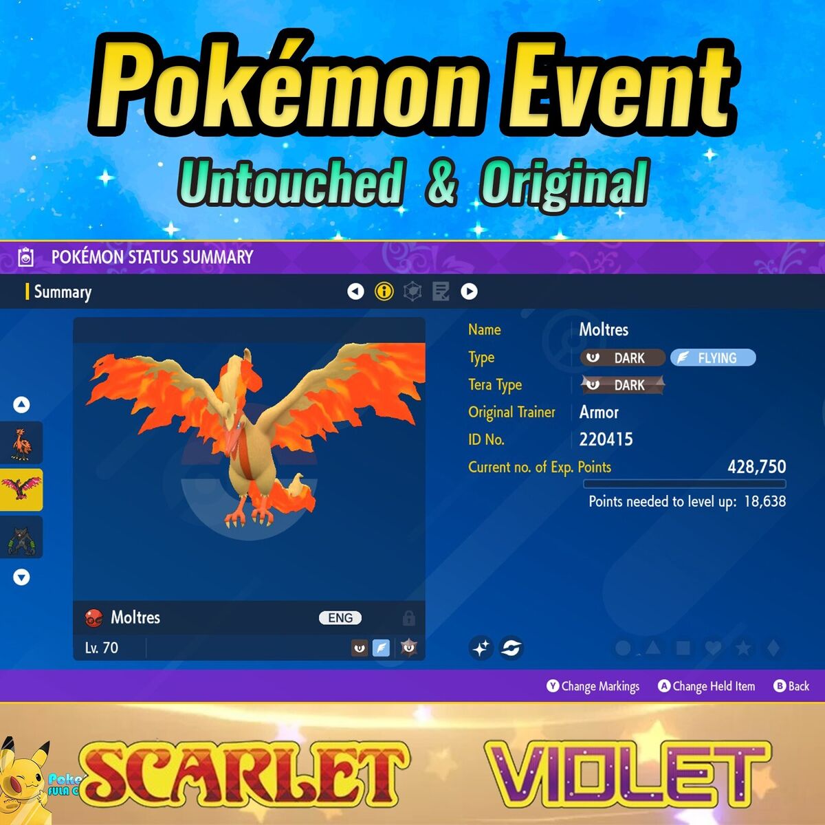 ✨How to use Galarian Moltres in Pokemon Scarlet and Pokemon