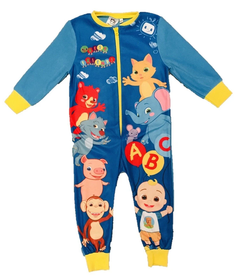 Boys CocoMelon 1Onesie Pyjamas All In One Size 12 M - 6 Years Coco Melon Gift