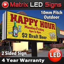 LED Sign Outdoor Full Color Double Sided LED Programmable Message Digital Sign