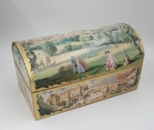 Vintage Chocolate Box With Tray Inserts by Joseph Terry & Sons Ltd . Domed