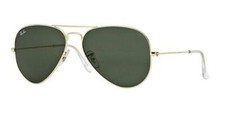 Ray-Ban RB3025 L0205 58-14mm Aviator Classic G-15 Verres en Vert, Base Or en...
