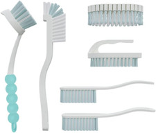 6 PCS Cleaning Brush, Scrub Brush Set for Kitchen and Bathroom Household Use wit