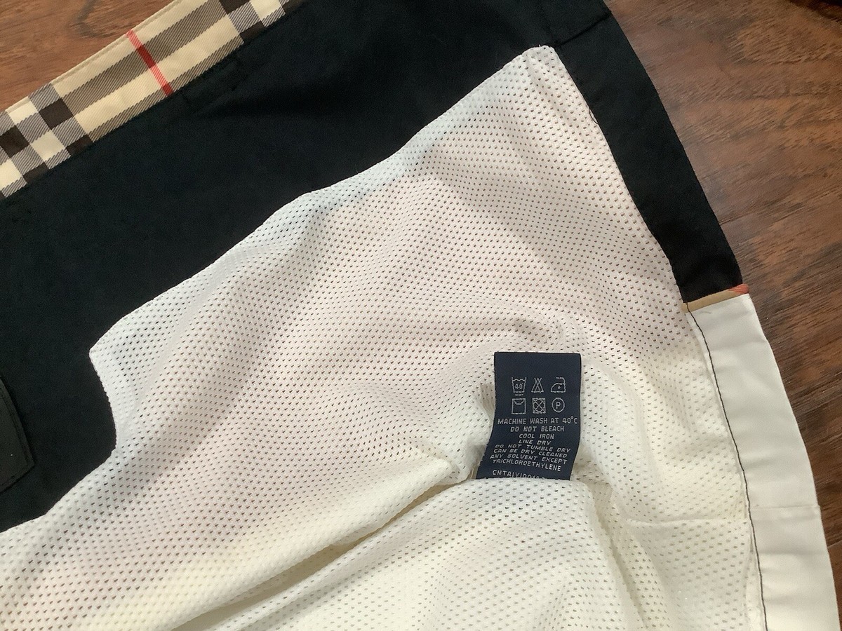 Burberry Golf Vest Check Tartan Plaid Zip Multicolored M