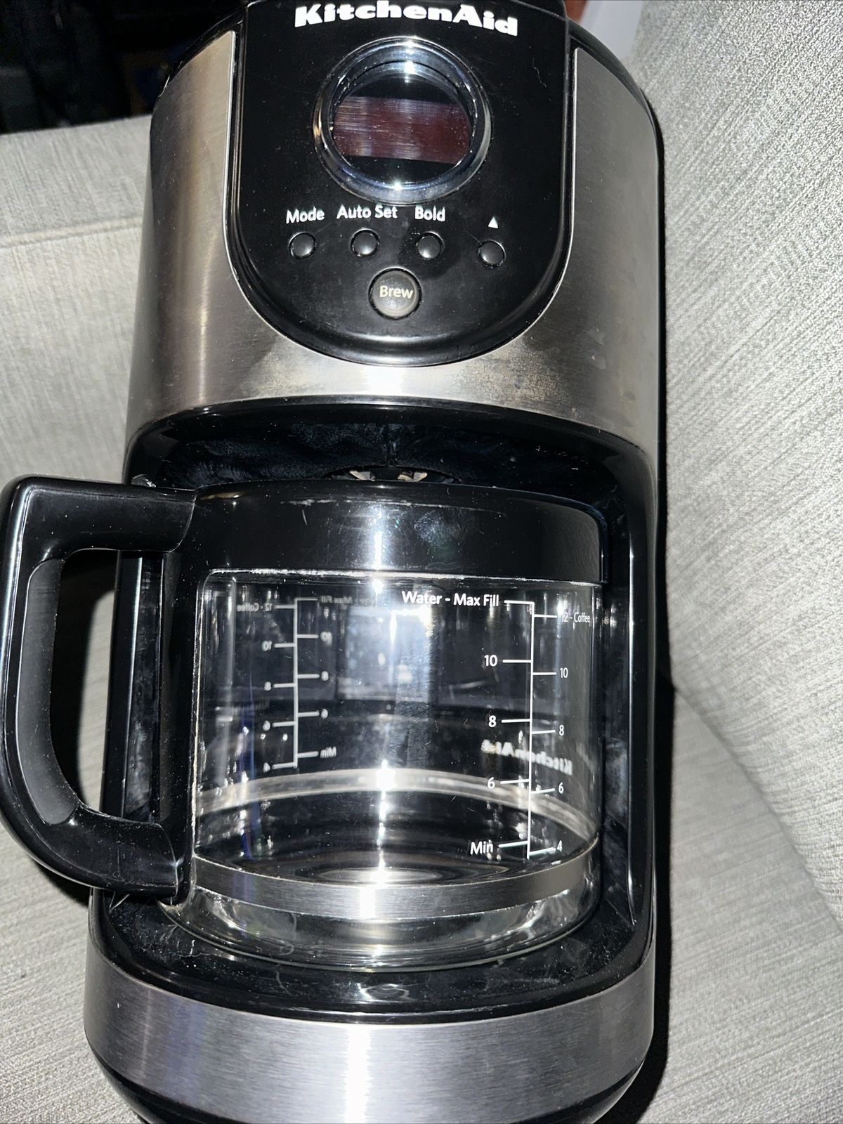 KitchenAid Model KCM111OB 12 CUP Programmable Coffee Maker W/ Carafe
