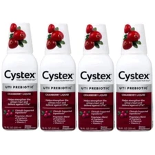 4 Pack Cystex Urinary Health Cranberry Flavor 7.6Oz Each