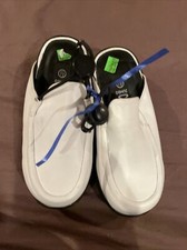Girls white slip on Backless shoes size 7 1/2