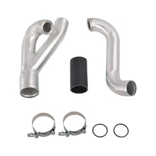 2" Aluminum Turbo Outlet Charge Pipe Kit For 2007-13 BMW 335i 335is N54 3.0 3.0L
