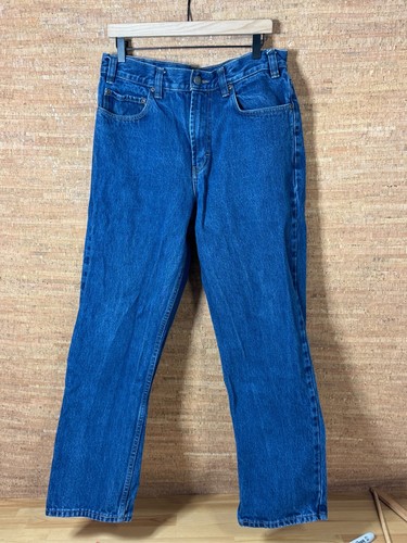 Kirkland Signature Jeans Mens 34x29* Blue Relaxed Fit Straight Leg Dark Wash