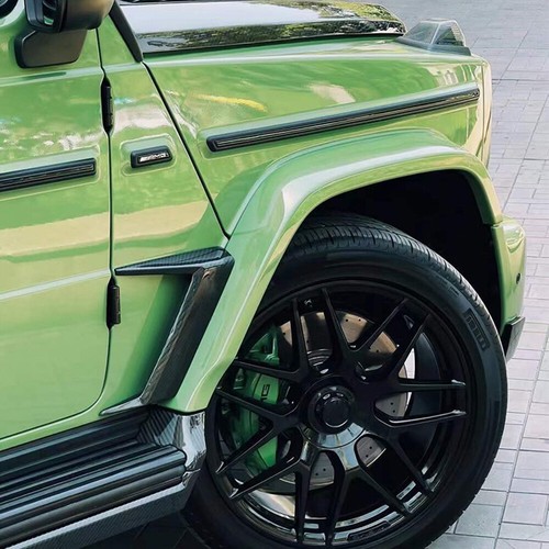 For Benz G Class W463 W464 G500 G63 AMG Real Carbon Fiber Side Fender Vent Trims - Picture 3 of 12