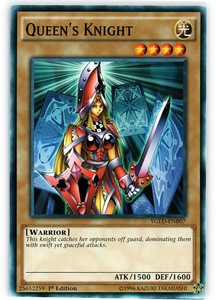 Queen's Knight - YGLD-ENB07 - Common - 1st Edition x3 - Near Mint