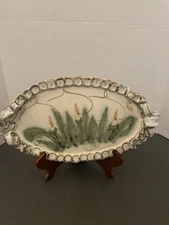 Hand Thrown Pottery Tray Gorgeous Brown