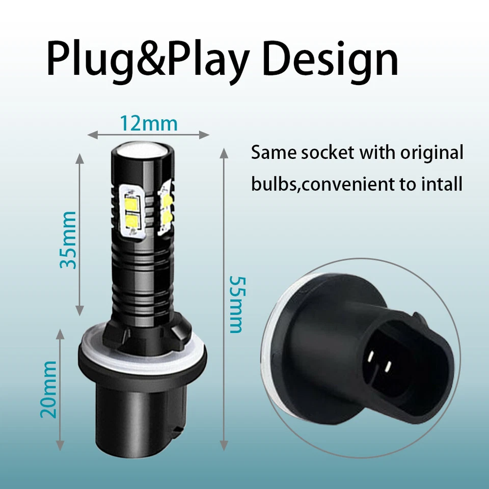 Combo bombillas LED de haz alto/bajo para Arctic Cat M1000 M5 M6 M7 M8 894 893 Foto 3 de 4