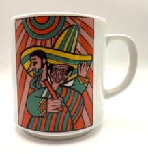  SPER RARE-HARD TO FINE-1969 Vintage Fiesta Del Monte Ad Campaign Mug-Mexican