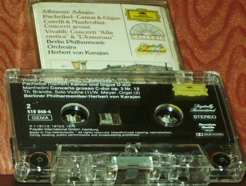 Karajan Albinoni Corelli Vivaldi Adagio Concerto Grosso CASSETTE ALBUM DG - Picture 5 of 12