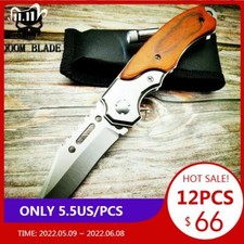 12X Spring Assisted Knives Folding Knife Survival Tactical Combat Camping Led