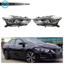 For 2016-2018 Nissan Maxima S|SL|SV Left&Right Side Headlights Headlamp Assembly