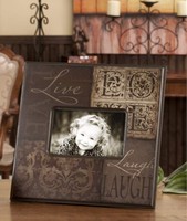 Elegant Inspirational Live, Laugh, Love Picture Frame 11 X 11 Holds 6 X 4 Elegant Inspirational Live, Laugh, Love Picture Frame 11 X 11 Holds 6 X 4