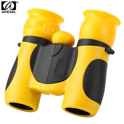 APEXEL Binoculars 8X21 Mini Child Telescope Compact Shockproof for Kids YELLOW