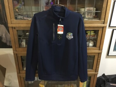 NWT Kane County Cougars Navy 1/4 Zip ANTIGUA Performance Sweatshirt SZ S - Cool