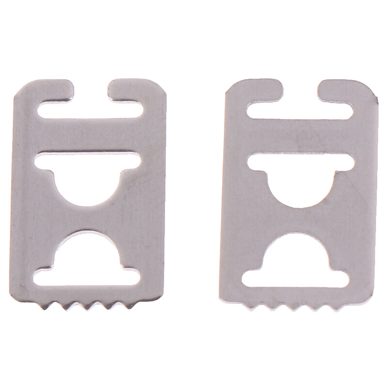 APL 4 pezzi lacci piatti in metallo senza lacci fibbia decorazioni scarpe scarpe pigre Lac'uk DR