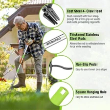 WORKPRO Weed Puller Tool Stand Up Heavy Duty Weed Remover for Lawn/Yard/Garden