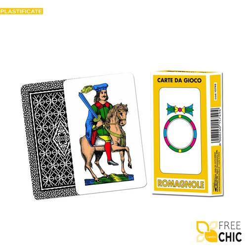 CARTE ROMAGNOLE CARDS Besen Spielkarten Briscola Scopakart TYP NEAPOLITANE