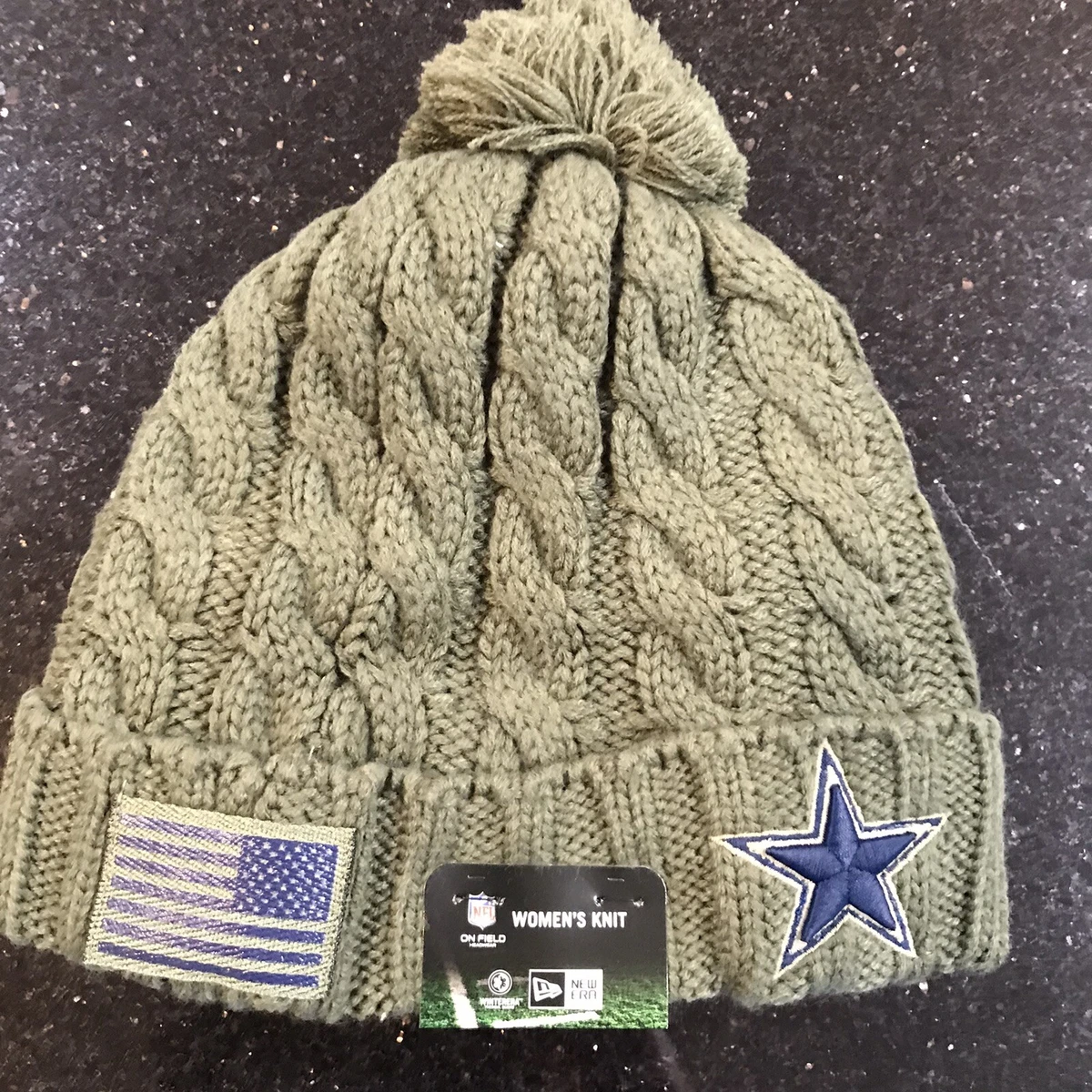 Dallas Cowboys logo military appreciation woman’s Knit hat cap adult