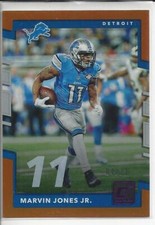2017 Panini Donruss Marvin Jones Jr. Orange Foil /11 Detroit Lions Rare B720