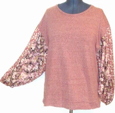 GiGiO Plus Women Tunic Top Blouse Size XL Relaxed Mixed Print Multicolor