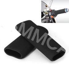2x Motorcycle Handlebar Grip Covers Foam Anti-slip Comfort Anti Vibration Covers