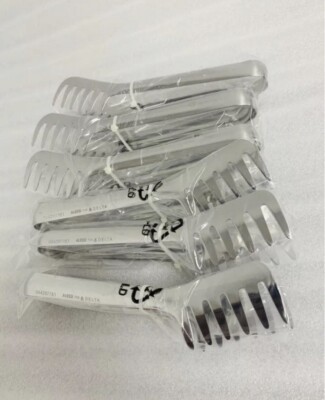 Alessi For Delta Spaghetti Tongs Stainless Steel 10pc