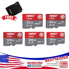 Modigt Micro SDCard Ultra SD Memory Card Lot 32GB / 64GB / 128GB / 256GB / 512GB