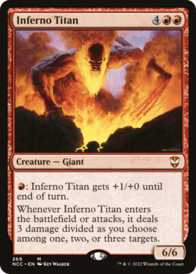 MTG Inferno Titan  - Streets of New Capenna Commander #269