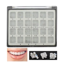 Dental Orthodontic Ceramic Brackets Braces Metal Slot MBT 022 3 Hooks 3M Clarity