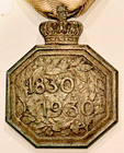 1930 Belgium Independence Centennial Medal Belgian Decoration Devreese Original — photo 2