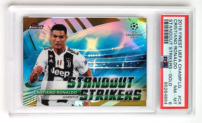 スポーツ選手 2018-19 topps Finest CLISTIANO RONALDO 2018-19 Topps Finest UCL Cristiano Ronaldo /50 Auto SP Gold