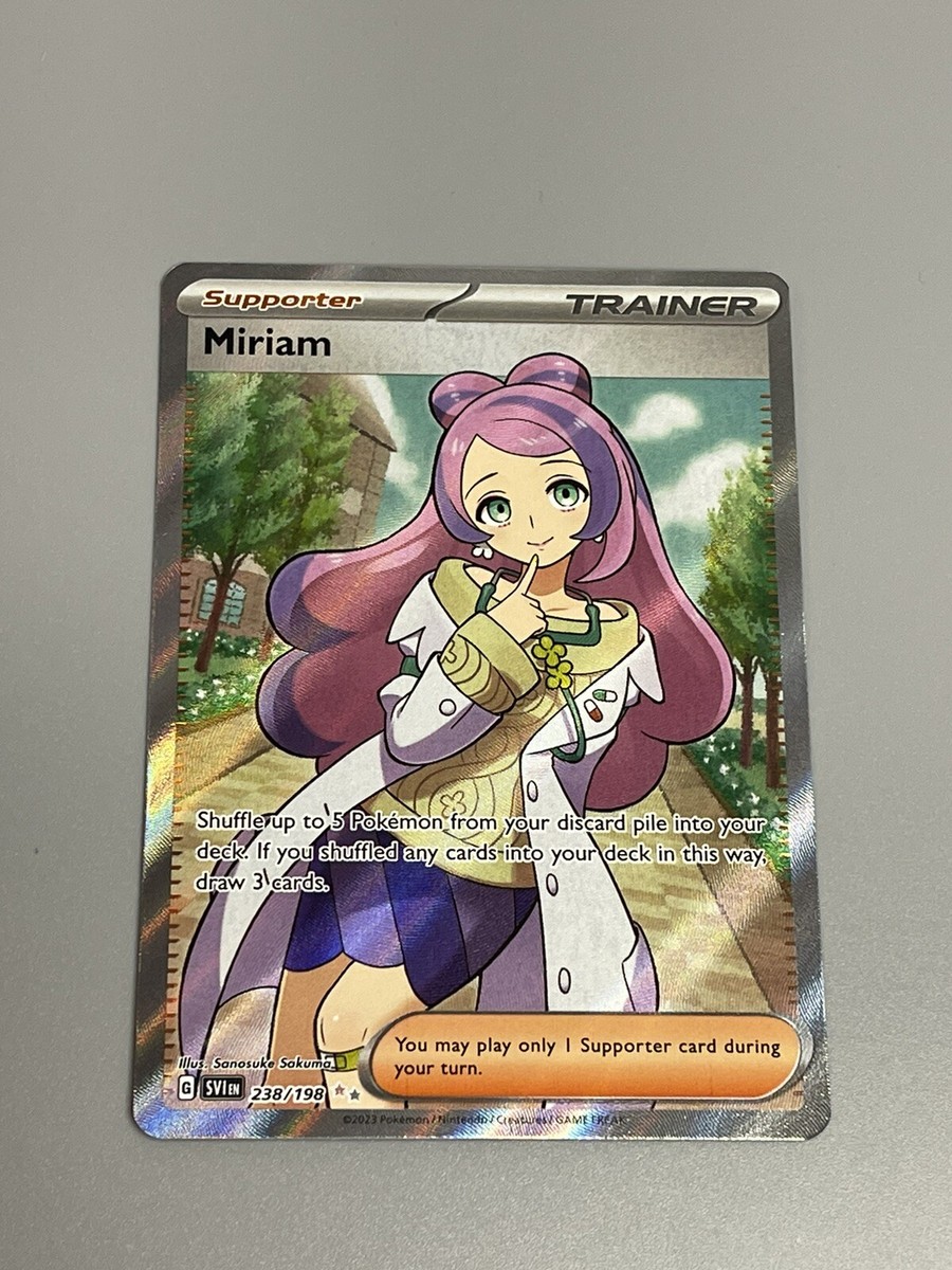 Miriam Pokemon TCG Scarlet & Violet 238/198 Secret Double Rare Full Art Holo