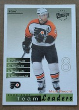 2001-02 UD Vintage #190 Mark Recchi Philadelphia Flyers 