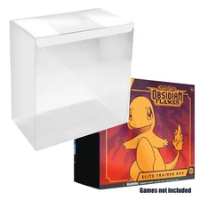 10Pack Plastic Protector PVC Cases For Pokemon Elite Trainer Box ETB