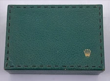 Rolex Early Green Box w/stitched lid and flat insert! Creation Geneve Rolex!