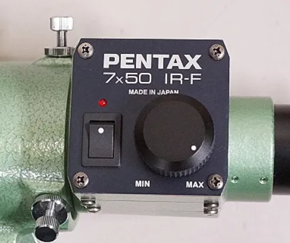 Pentax 7x50 IR-F Illuminated Finder Scope Dark Field Crosshair w/ Bracket - Image 3 of 4