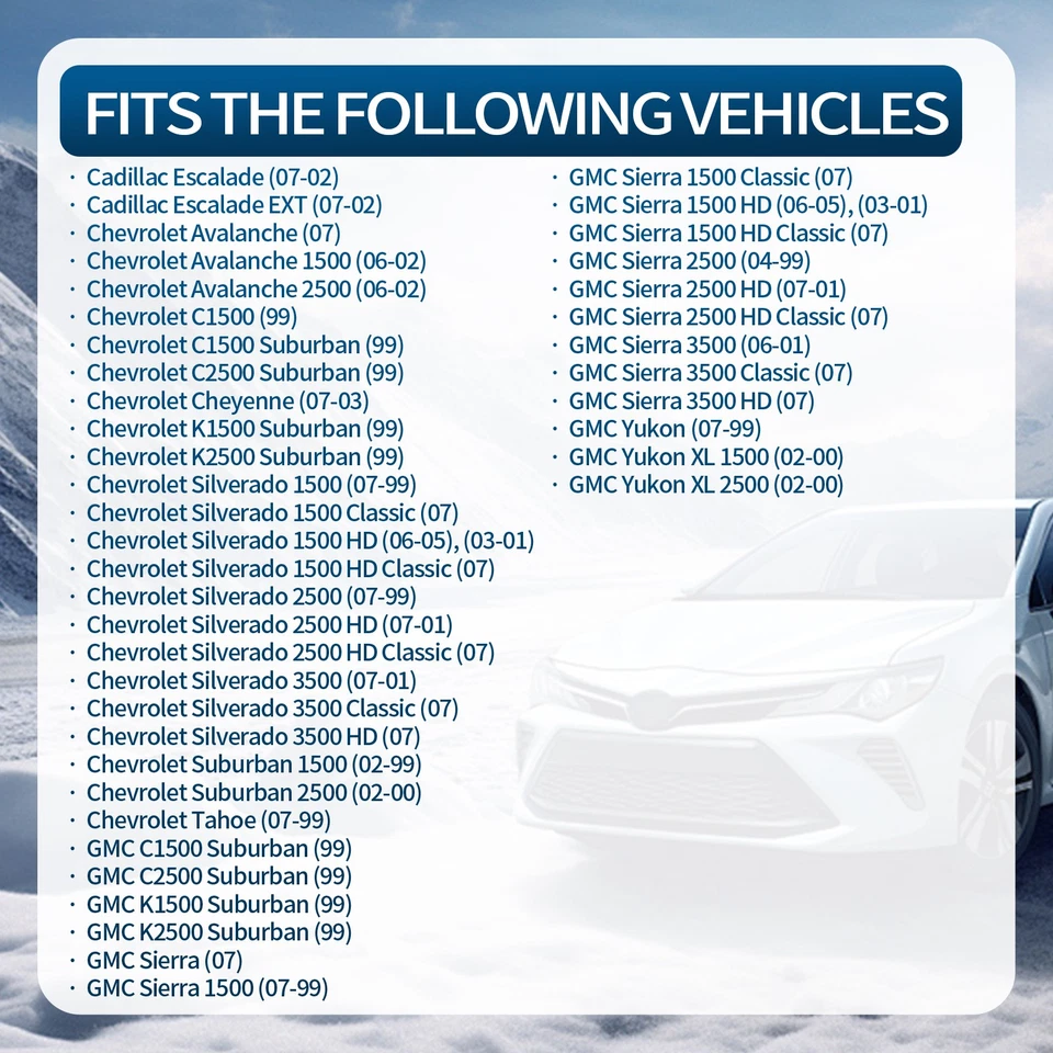 A/C Heater Motor Blower w/ Fan For Chevy Silverado GMC Cadillac Hummer Yukon XL Foto 2 de 4
