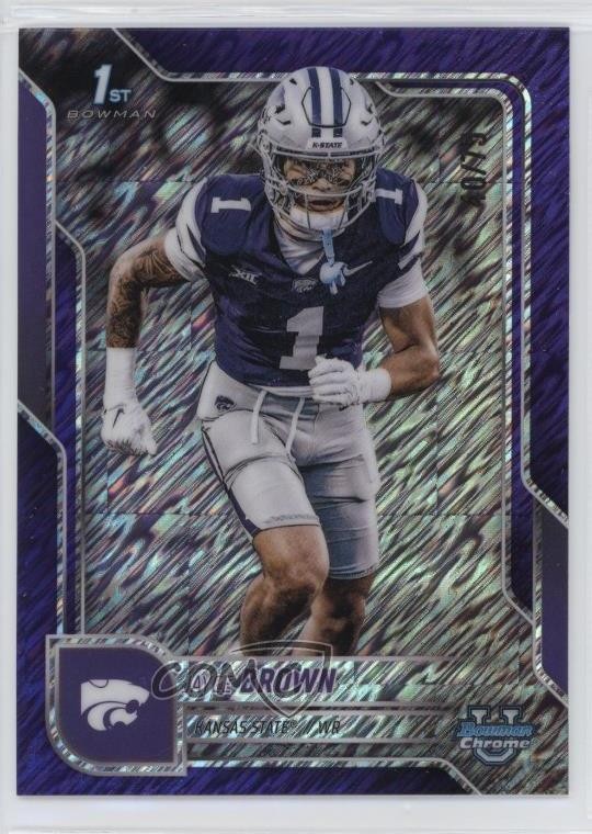 2025 Bowman U Chrome Purple Shimmer Refractor /75 Jayce Brown #71 pe8