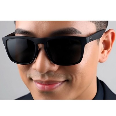 Black Polarized Sunglasses Men's Square Frame UV Protection Sport Eyewear Safety