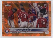 2022 Topps Chrome Sapphire Edition Orange 8/25 Texas Rangers #558 15kw